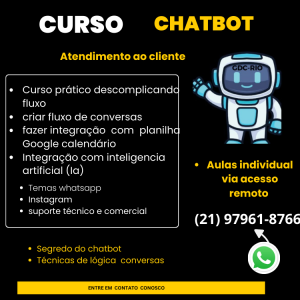 Curso de ChatBot Inteligente com Integrações Avançadas 🤖✨
